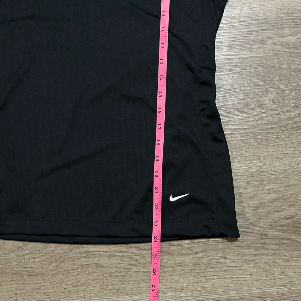 New Nike Womens Black V-Neck Polo Dri-Fit Size Medium - Picture 5 of 7